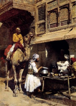  Arabian Oil Painting - The Metalsmiths Shop Arabian Edwin Lord Weeks